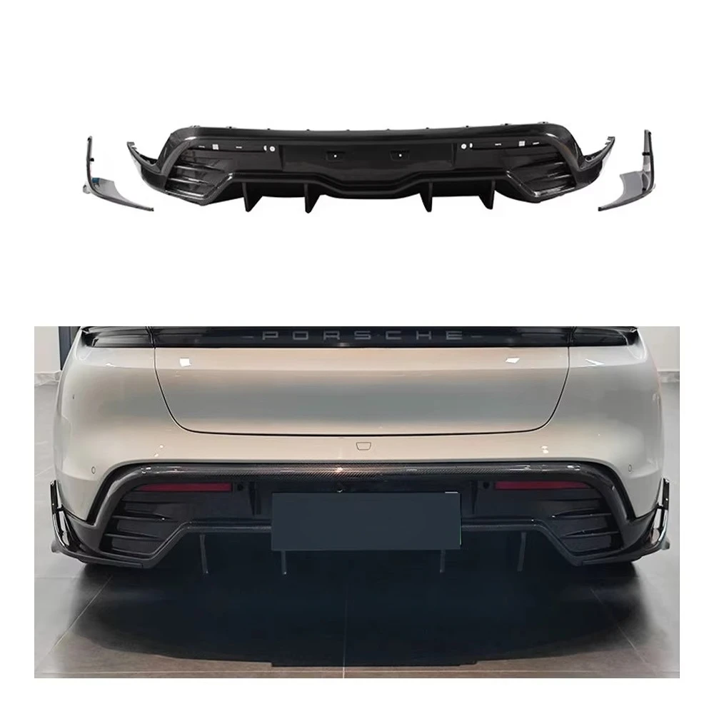 بيع المصنع مباشرة غطاء مصد السيارة ألياف الكربون الجافة شفة خلفية الناشر سبويلر الفاصل لبورشه تايكان/الصليب توريزمو مخصص