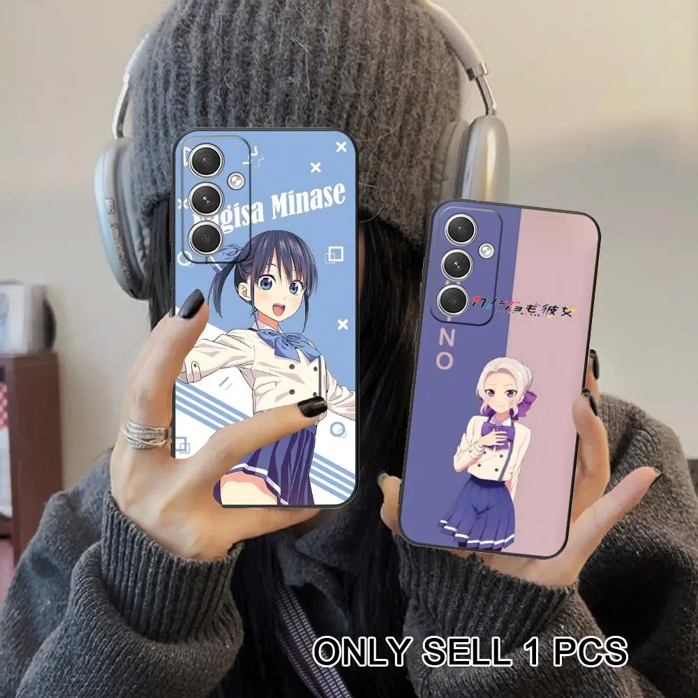Kanojo mo Kanojo Phone Case for Samsung Galaxy S26 S25 S24 S23 S22 S21 S20 Note20 Plus FE Ultra Soft TPU Shockproof Cover