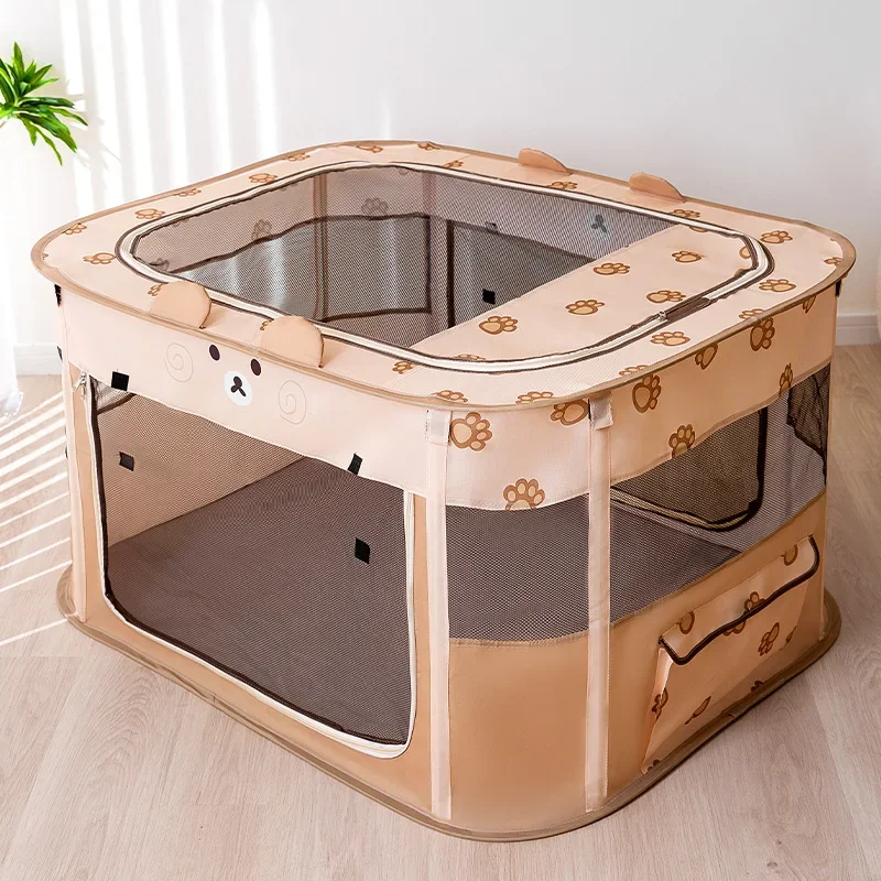 Large Size Pet Cage Cat Delivery Special House Cat Cage Home Indoor Foldable Pregnant Cat Sterilization Breeding Isolation Nest