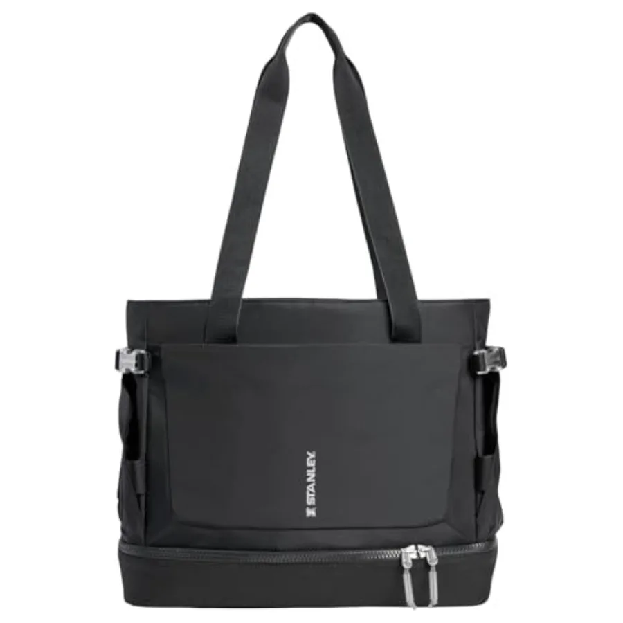 

Vitalize Gym, Work and Travel Bag with Laptop Sleeve Expandable Bottom Compartment Tumbler and Water Bottle Pockets Durable Rec