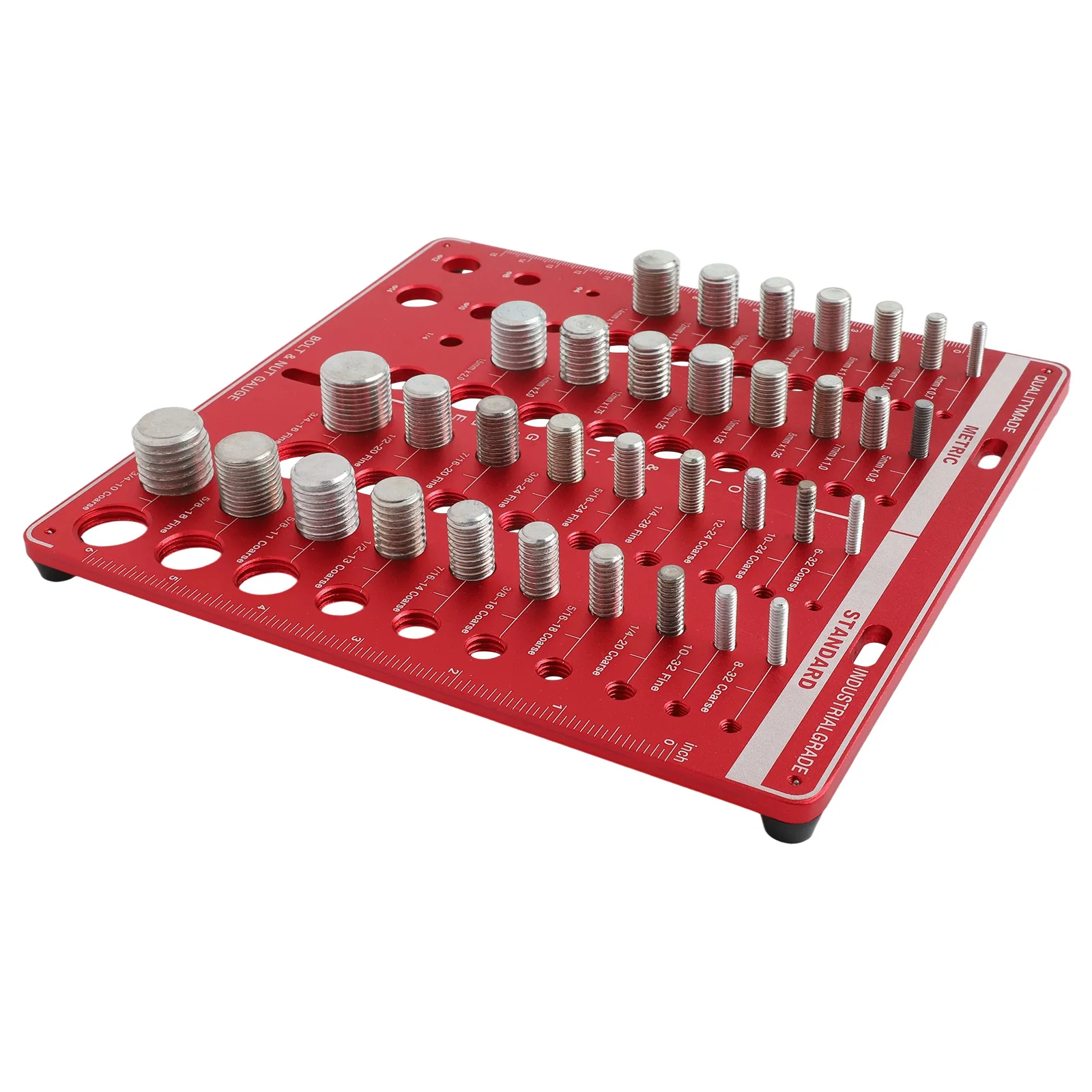 Drill Bit Gauge Nut And Bolt Gauge For Quick Size Identification 34 Sizes Identification Perfect For DIY Projects