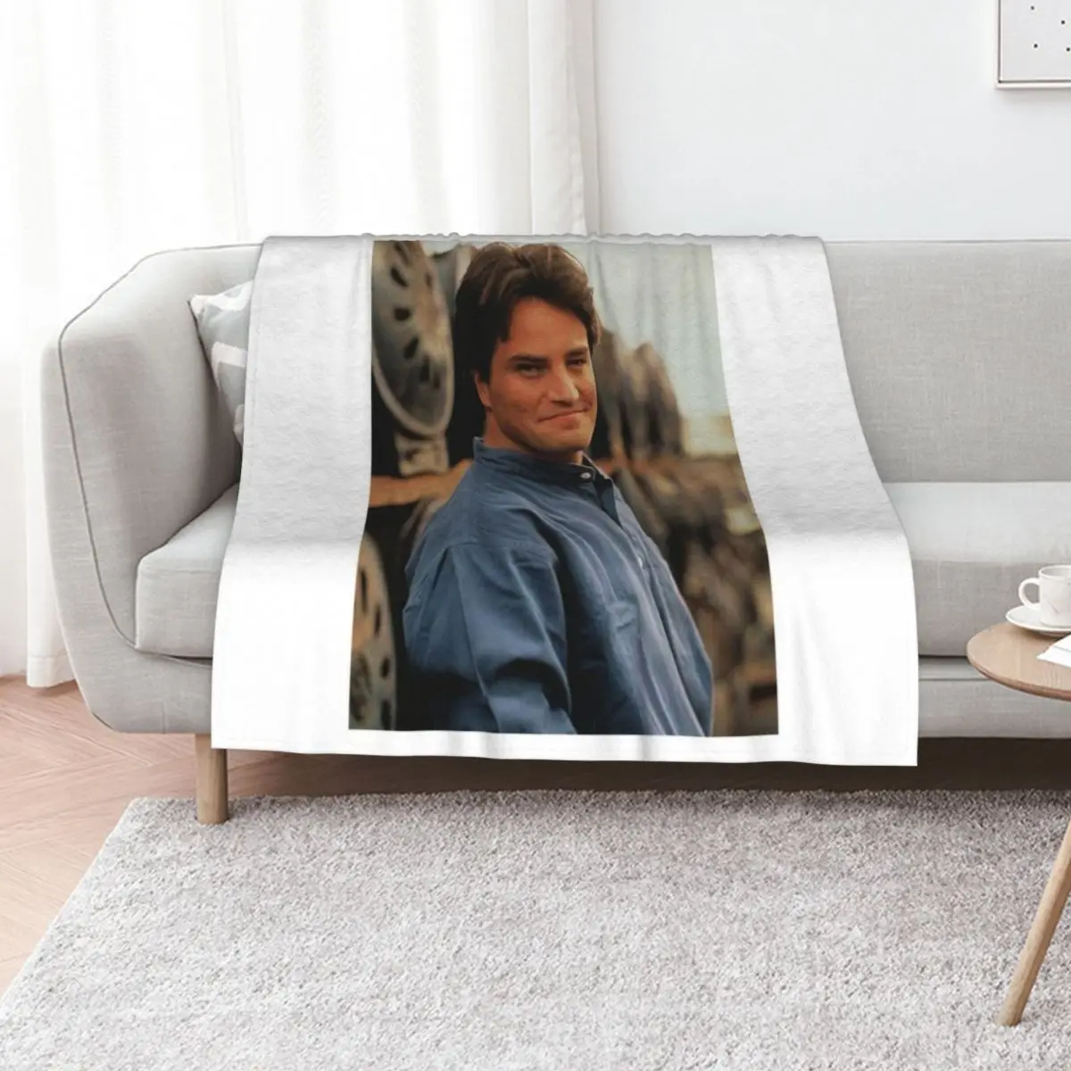 Matthew Perry Throw Blanket For Sofa Thin Cute Plaid decorative Blankets Sofas Of Decoration Polar Thin Blankets