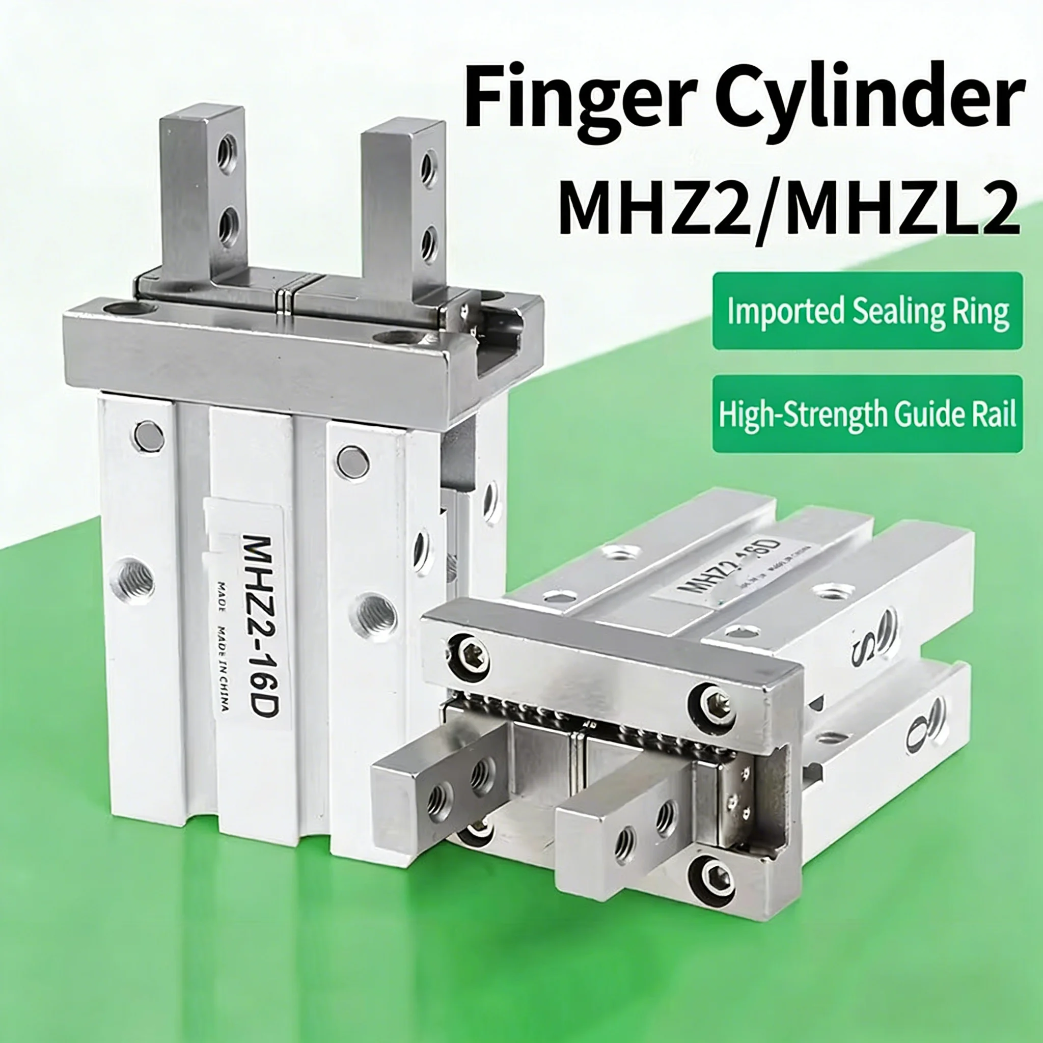 Pneumatic Finger Cylinder Manipulator Small Air Claw Parallel Clamp MHZ2-16D/10D/20D/25D/32/40