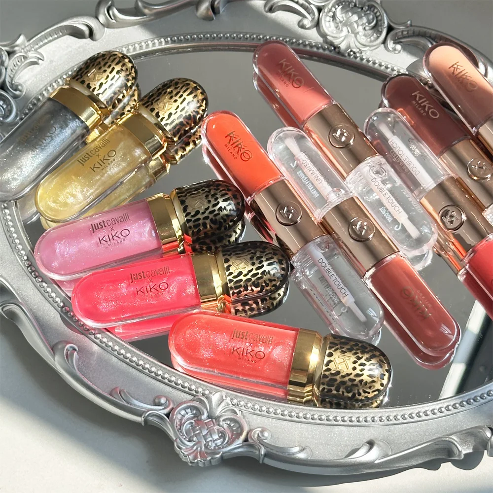 Kiko Double-headed Lip Gloss Brightening Luster Show Complexion Suitable for Autumn and Winter Seasons Portable Daily Cosmetics