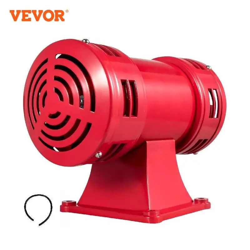 VEVOR Air Siren Air Raid Horn 140DB Decibel Industrial Motor Driven Tornado Siren MS-490 for Public Emergency Warnings Rescue