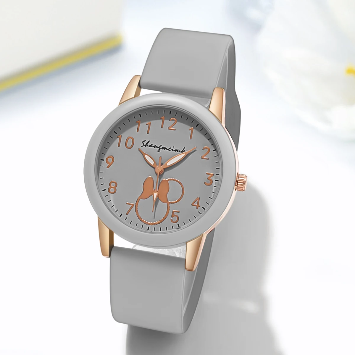 Casual Women Sport Cartoon Silicone Quartz Student Watch