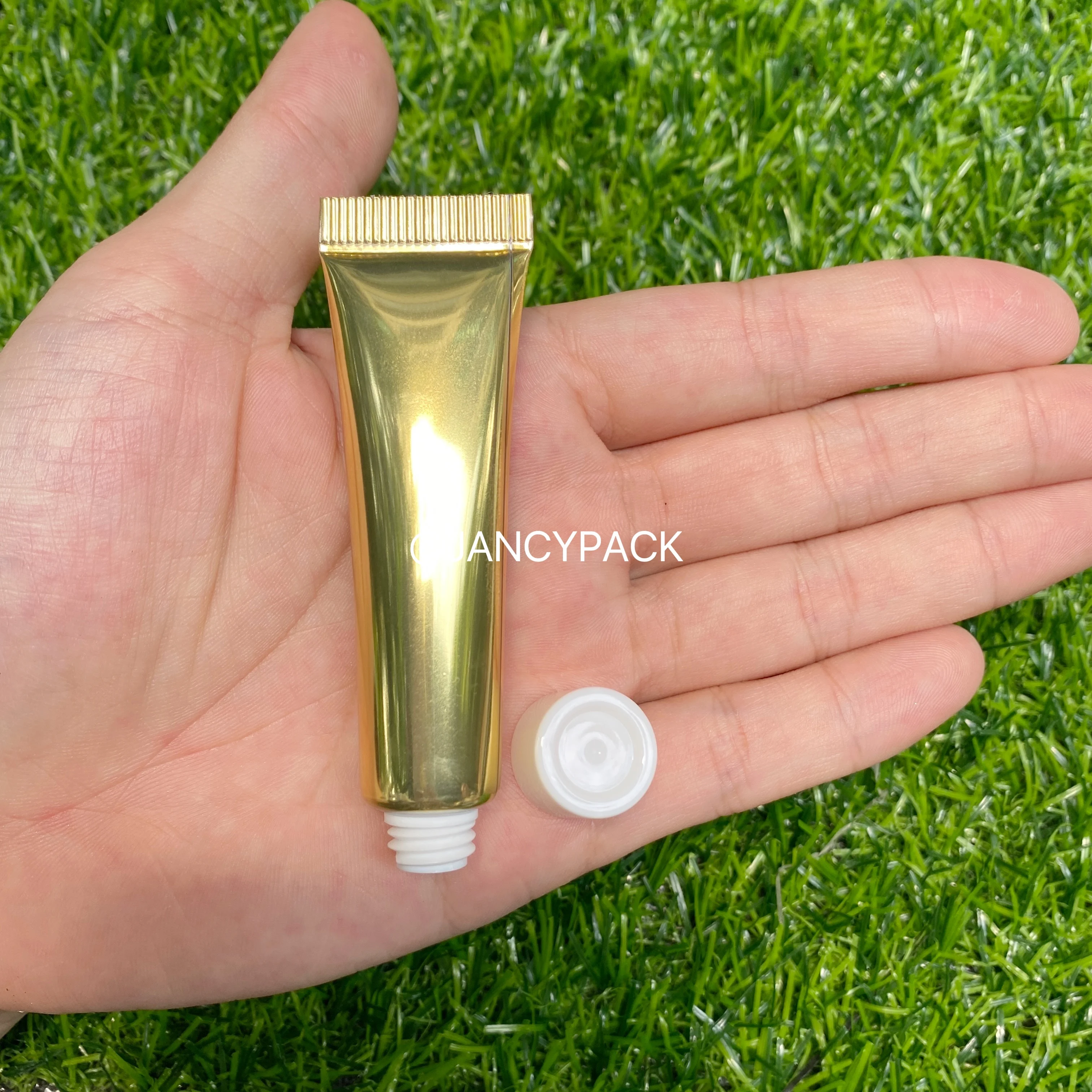 10 ml Zilver Goud Plastic Knijpfles Oogcrème Container Hervulbare Make-Up Essentie Lotion Zachte Fles Lege Hervulbare Buizen