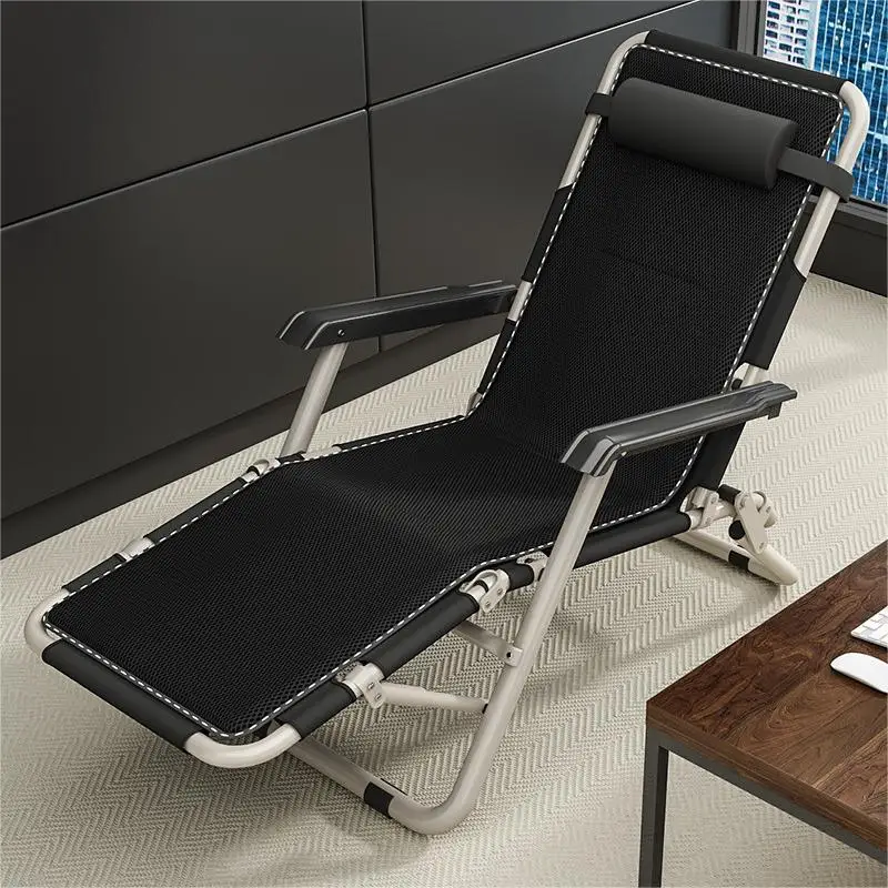 المنزل الحديث الشاطئ كرسي قابل للطي المحمولة أكسفورد النسيج القيلولة قيلولة السرير دائم كرسي مريح لكبار السن لحديقة شرفة الترفيه #3
