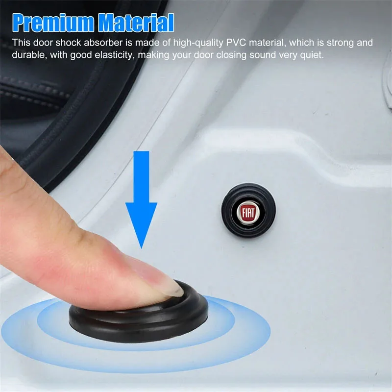 10Pcs Car Door Shock Absorbing Pad Cushion Car Accessories For Fiat 500 Abarth Punto Stilo Ducato Palio 500L Panda Punto Lancia