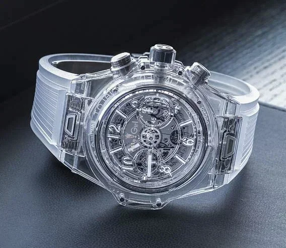 Luxo novo masculino quartzo cronógrafo relógio de plástico branco relógios luminosos edição limitada moda esporte 42mm