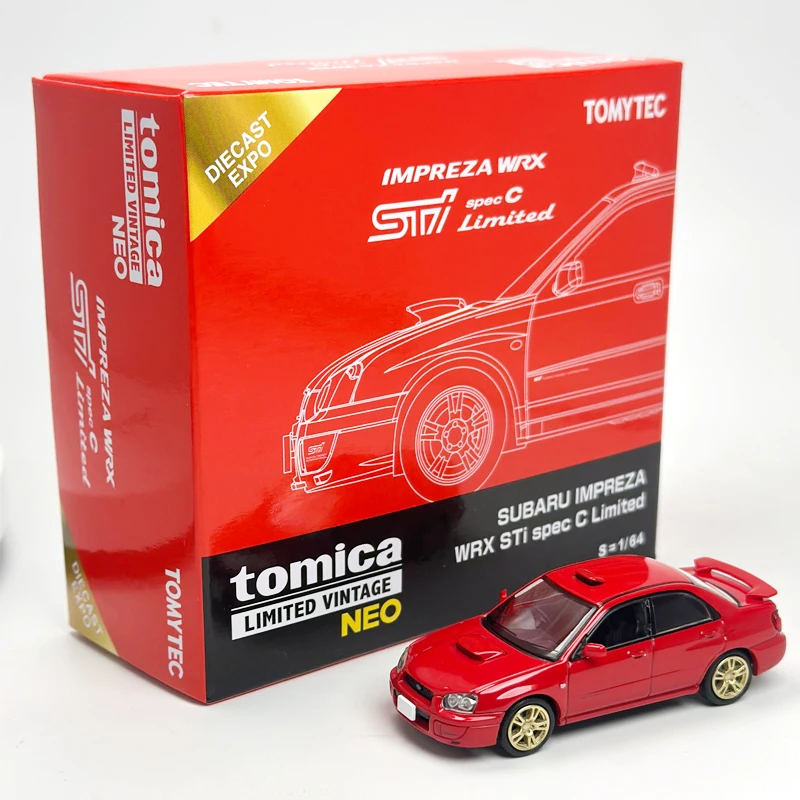 نموذج سيارة TLV 1:64 WRX STI Imprea TLV-N333913 إصدار محدود من السبائك الحمراء في معرض ماليزيا #1