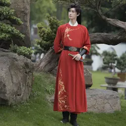 Plus Size 3XL Hanfu Men Ancient Chinese Embroidery Hanfu Black Sets Male Carnival&Halloween Cosplay Costume Hanfu Dress Women