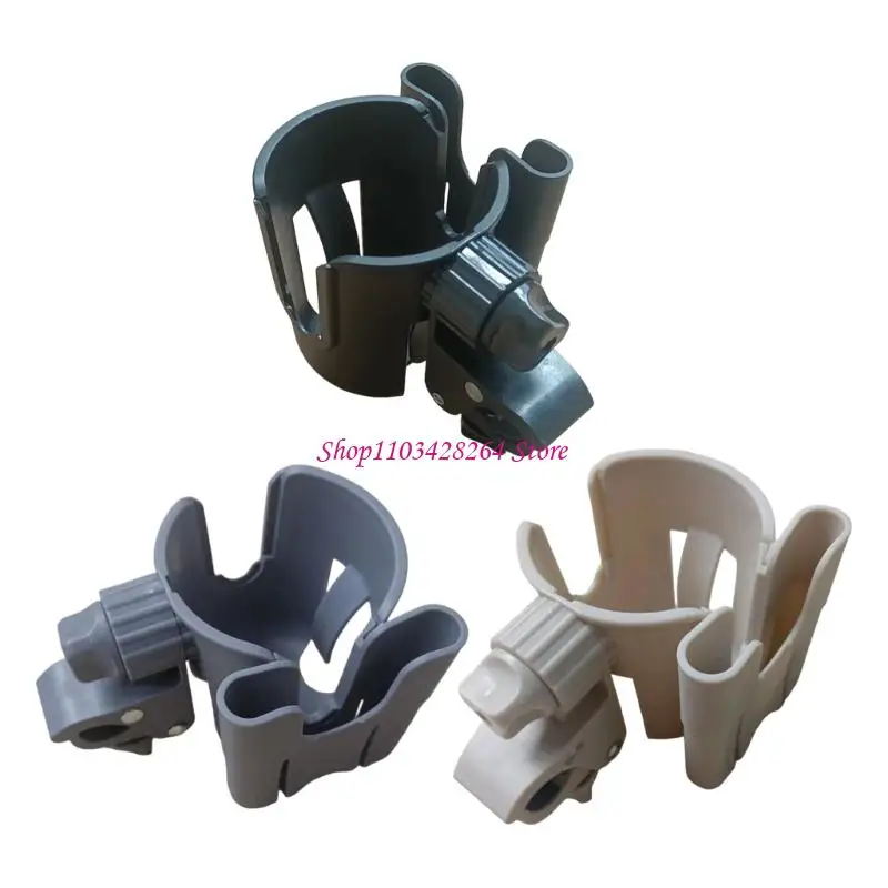

Universal Strollers Cup Holder with 360 Degree Base and Phone Pocket for Strollers Bikes and Wheelchairs Black