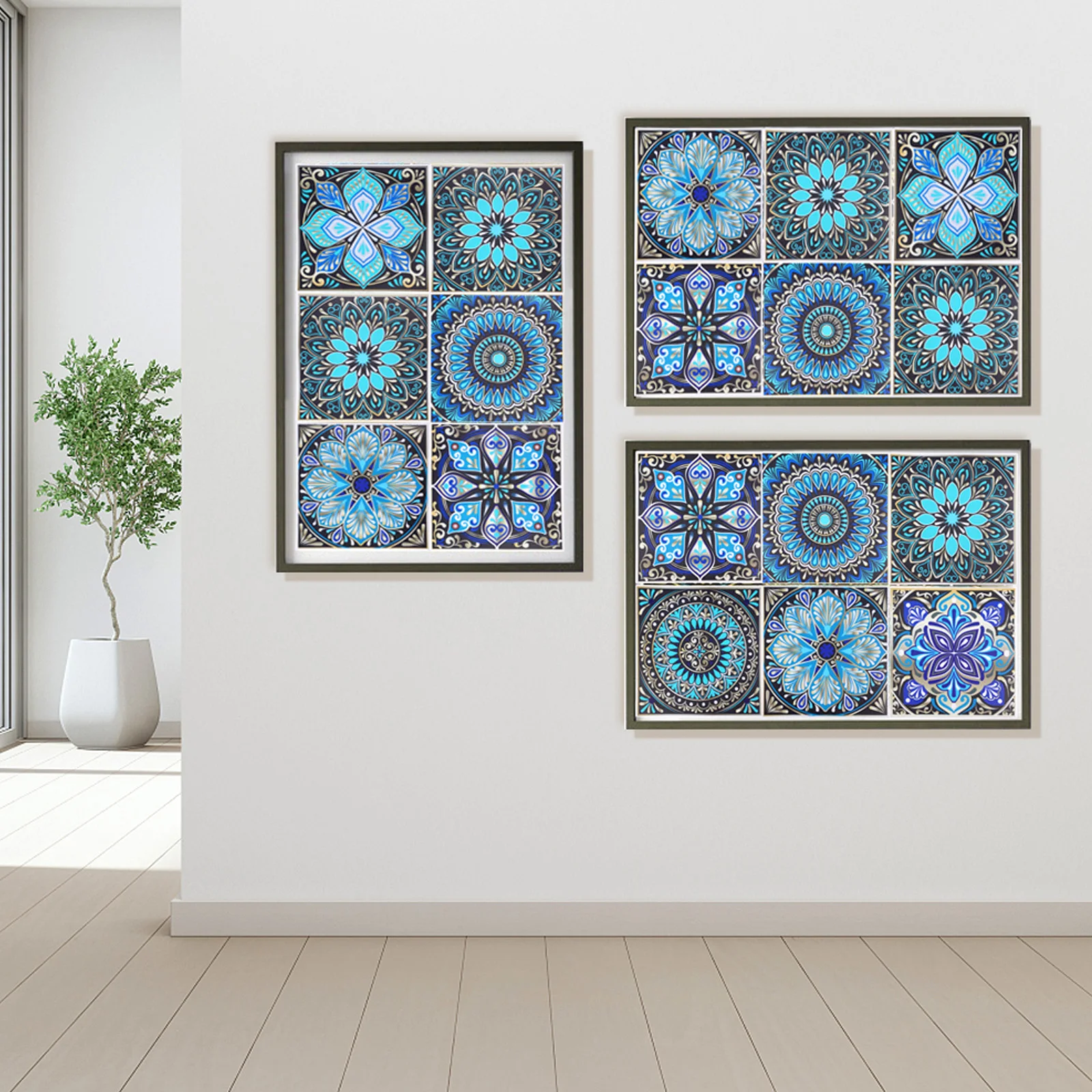 Home Décor 10pcs Wall Stickers Cabinets Diagonal Decoration Dining Tables Kitchens Refrigerators Tiles Toilets