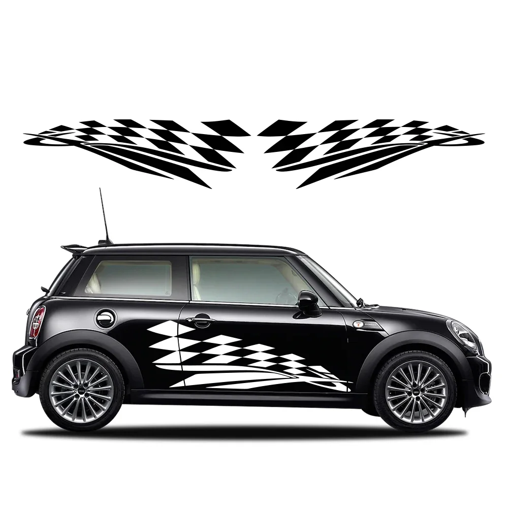 

Car Door Side Sticker Decor Decal Auto Racing Sport Accessories Universal for MINI Cooper S R55 R56 R60 F55 F56 F60 F54 R61
