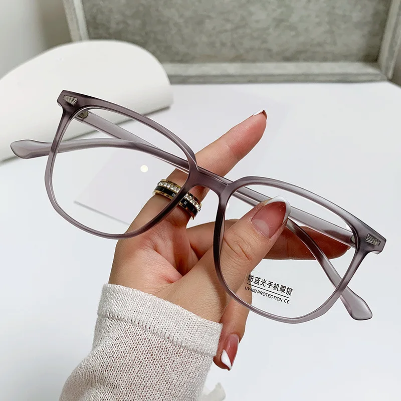 Anti Blue Light Glasses Women Myopia Glasses Fashion Square Clear Computer Glasses Ultralight Prescription Eyeglasses 0 To -400