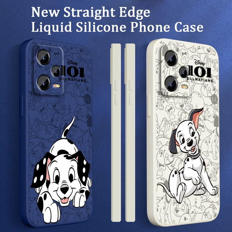 Pongo 101 Dalmatians Cartoon Liquid Left Rope For Xiaomi Redmi Note 13 12 12S 12R 11 11T 11S 10 10S Pro Plus 5G Soft Phone Case