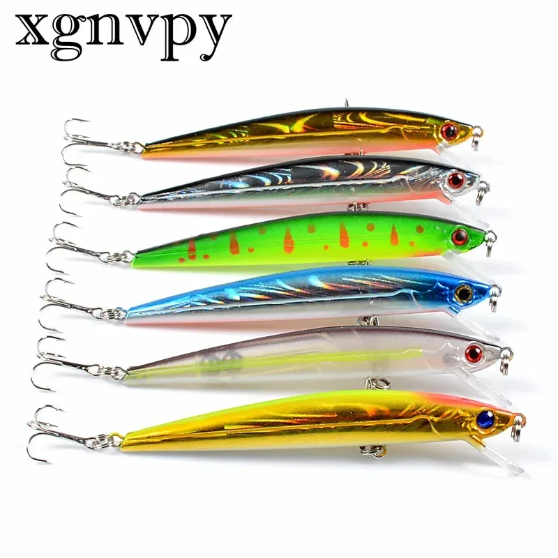 xgnvpy Luia Bait 6 Color Minnow 11cm 9.2g Laser Bionic Plastic Hard Fishing Lure