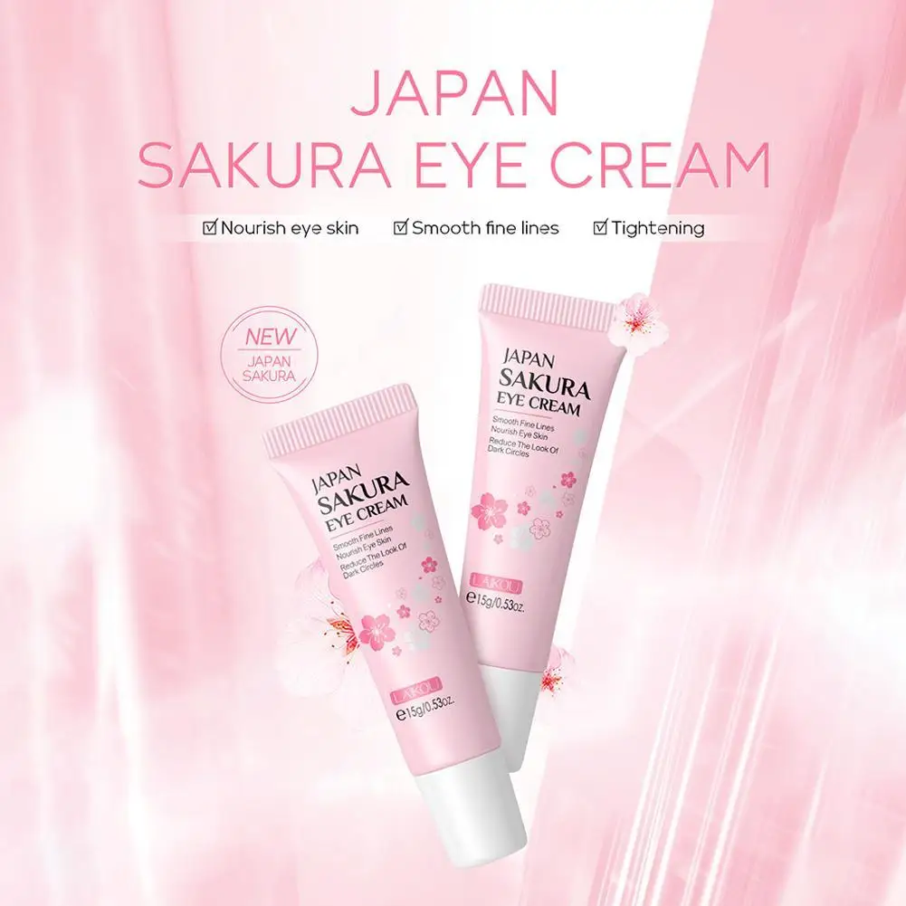 Firming Eye Cream Get Rid Of Dark Circles  Sakura Essence Refreshing Eye Moisturizer Under Eye Skin Care