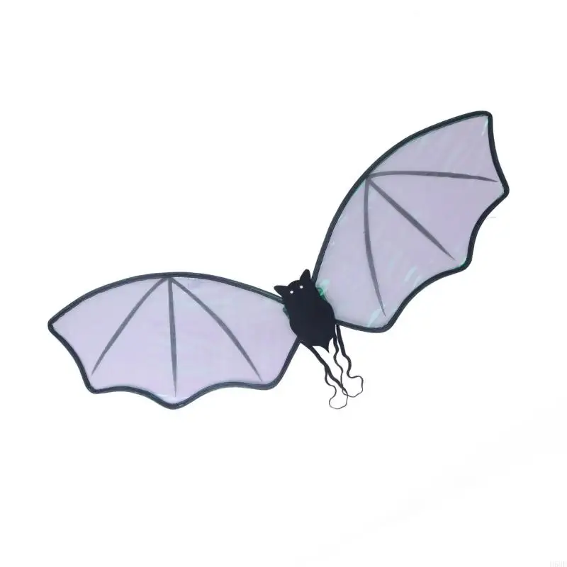 h58e 할로윈 배트 윙 박쥐 의상 액세서리 여자 아이 할로윈 날개 의상 액세서리 생일 코스프레 역할 놀이