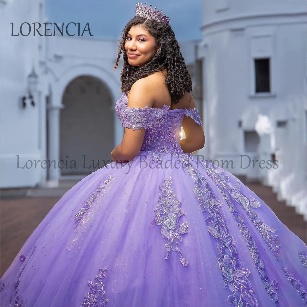 Mexican 2024 Quinceanera Dresses Sweet 15 16 Ball Gown Off The Shoulder 3D Flowers Dress Party Gowns Formal robe chic soirée