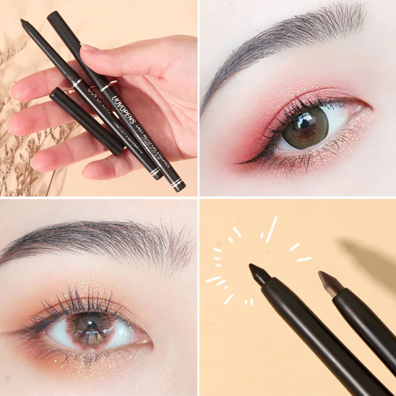 Eyeliner Anti-fioritura qualità professionale Eyeliner nero spesso Ultrafine Eyeliner nero trucco viso tendenza Eyeliner penna colla