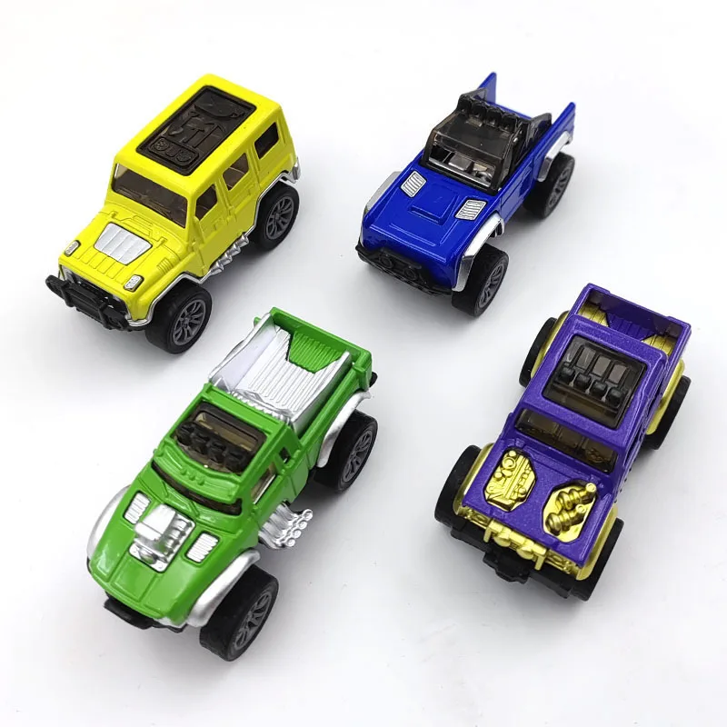 Mini-Auto-Set Trägheit zurückziehen Junge Spielzeug auto Kunststoff Fahrzeug Modell Sammlung Kleinkind Spielzeug Kinder Geburtstags geschenke Spielzeug Autos für Babys