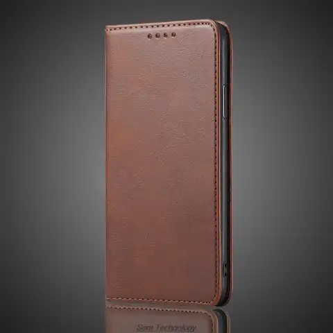 Magnetiskt läderfodral till LG G7 ThinQ / LG G7+ hölster flipfodral plånbok telefonväskor capa fodral skal 8 best sales LG G7 ThinQ-skal - №4