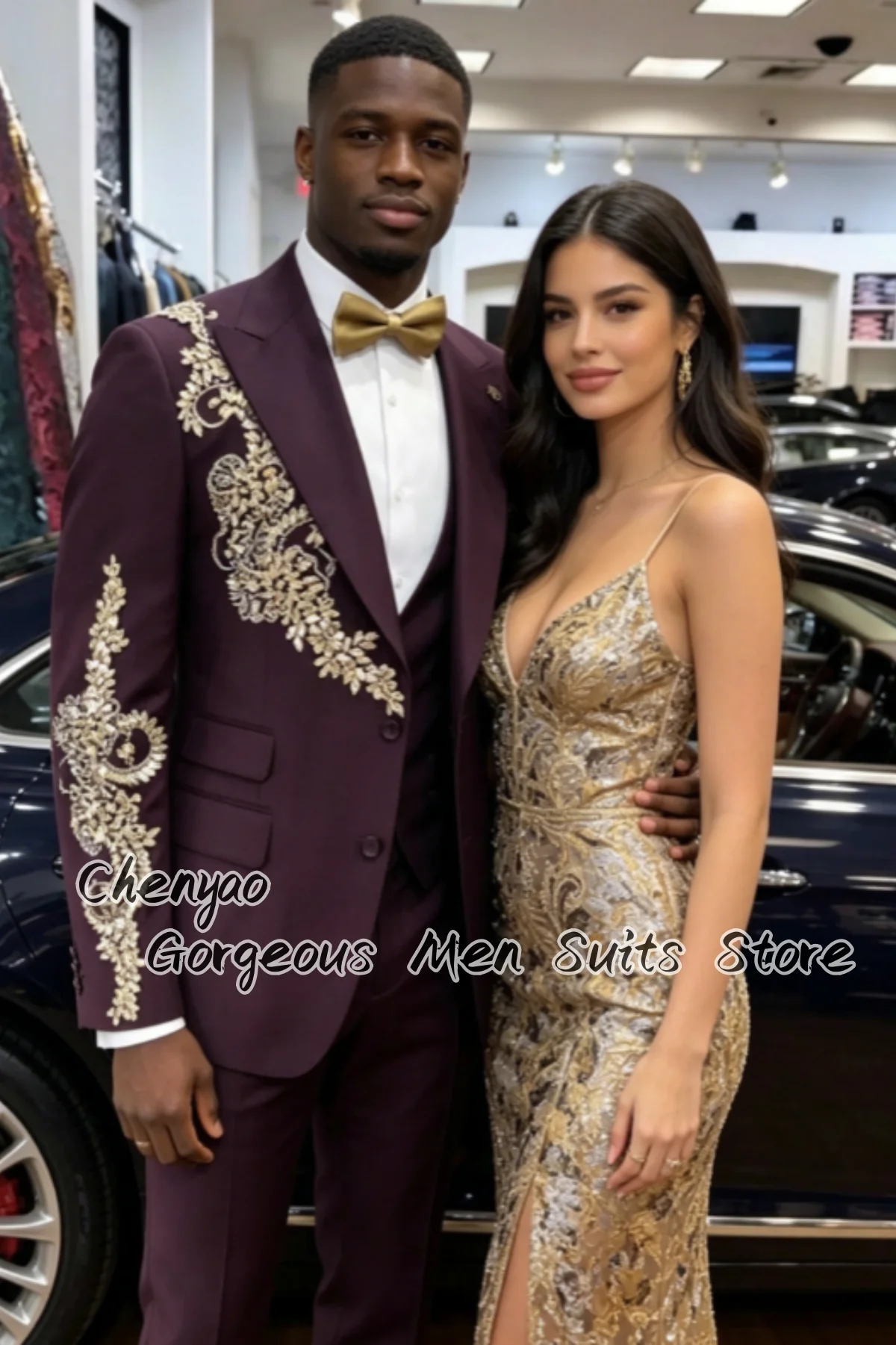 High End Rhinestone Ornament Sparkly Men Suits Customized Groom Wedding Party Tuxedos Classic Male Prom Blazers 3Pcs ropa hombre