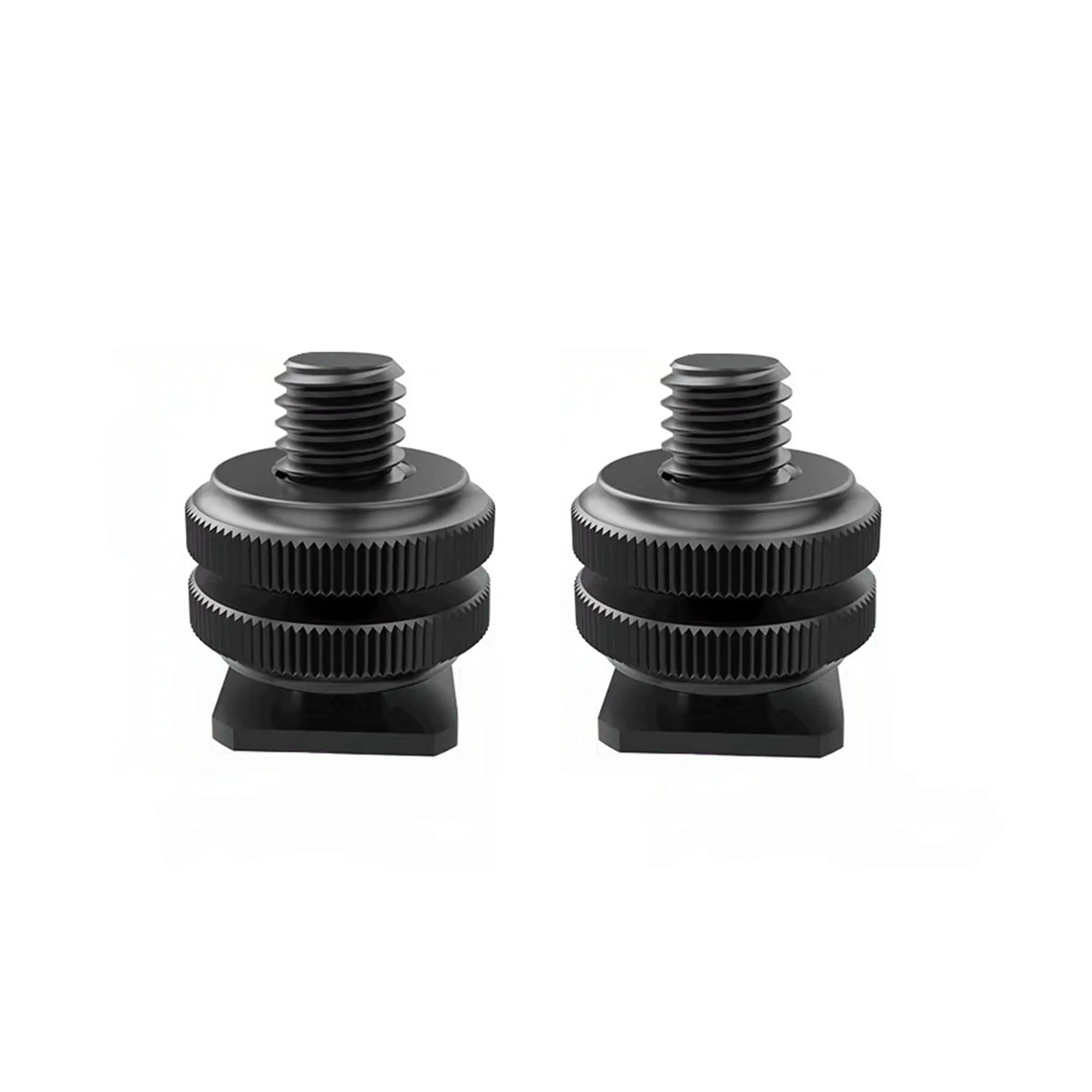 1/4 Inch Tripod Screw To Flash Hot Shoe Adapter Black Tripod Mount Screw Hot Cold Shoe Connector for Camera Transmitter