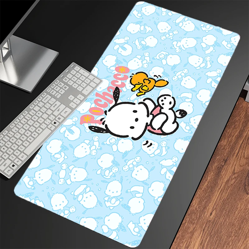 Коврик для мыши Pochacco N on-Slip, компьютерный коврик Speed Type Varpet Mat для киберспорта, ноутбука, коврик для клавиатуры, коврик для мыши, офисный коврик для ПК, настольный коврик