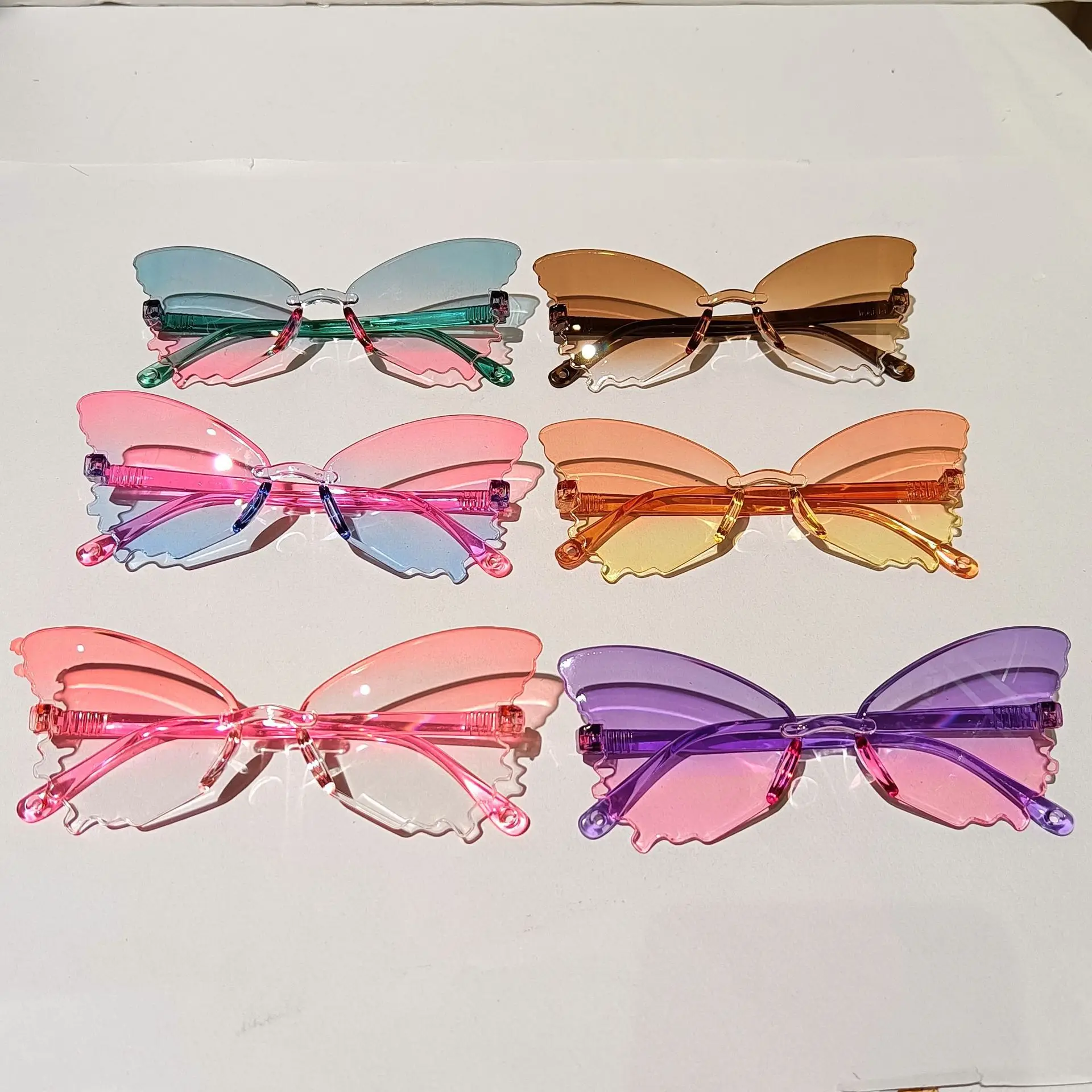 New Butterfly Children's Sunglasses Outdoor Photography Sunshade Glasses for Children Summer Sunscreen Sun Glasses for Babies