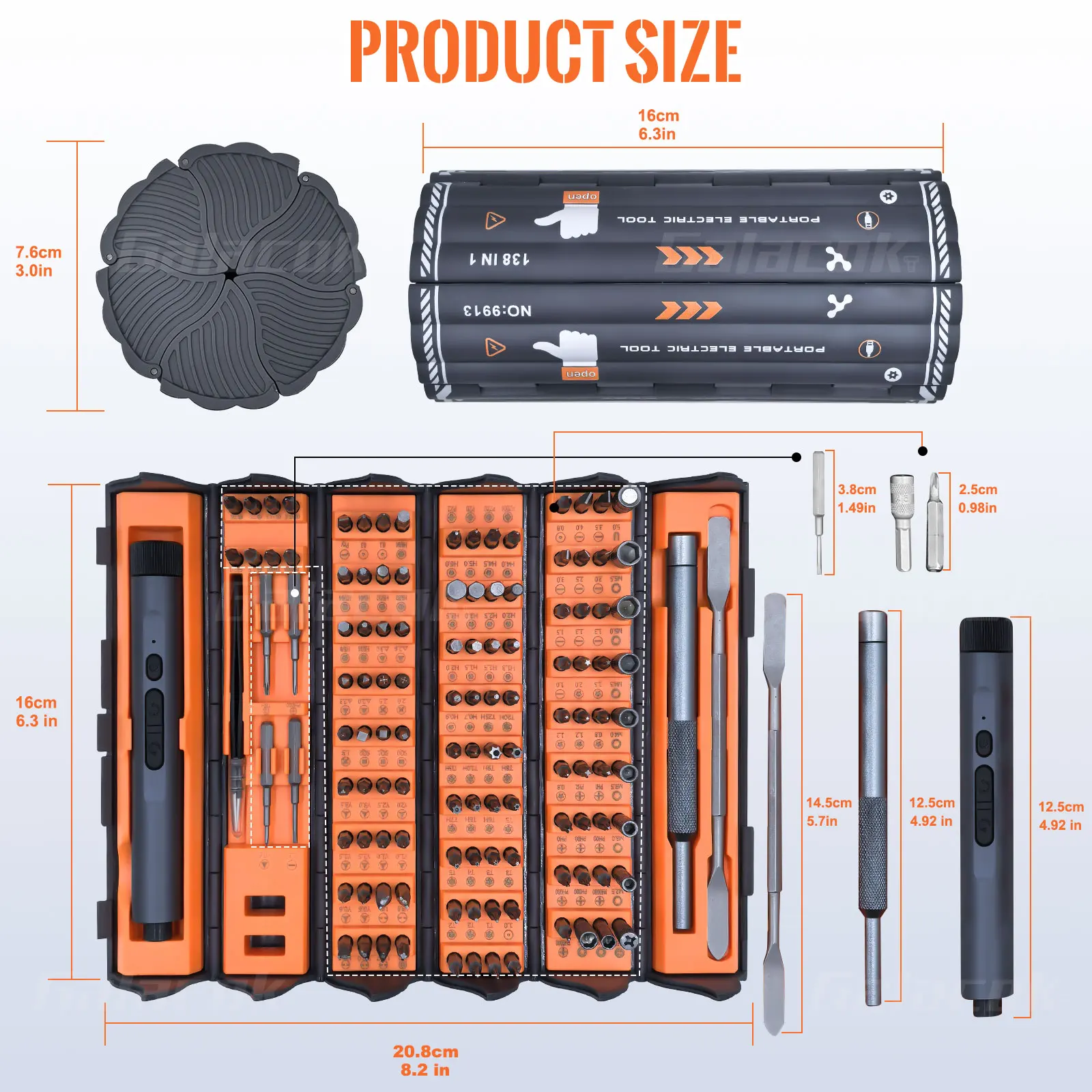 138 in 1 Precision Electric Screwdriver Set Magnetic Phillips Torx Hex Bits Professional Electronic Repair Tool Kit For PC Phone