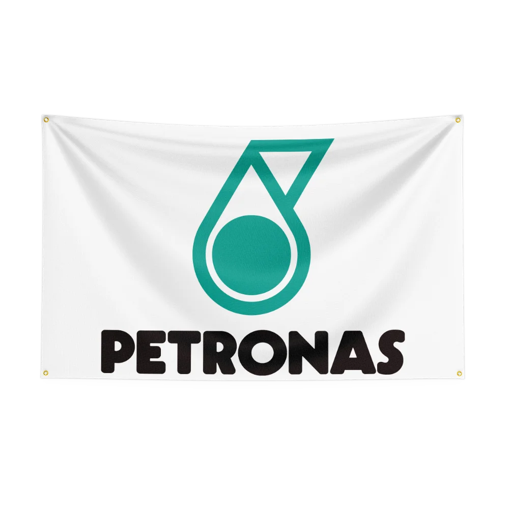 3x5 Ft P-PETRONAS Motor Car Oil Flag Motoring Racing Workshop Car Banners Tapestry Flag Outdoor For Decoration Engine Oil