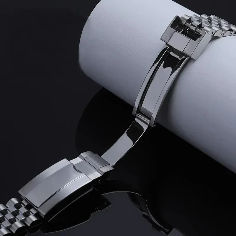 Jubilee Watchband For Rolex Sub GMT Yacht Daytona Watch Strap Luxury 904 Steel Bracelet Mod Parts Replacement Accessories 20mm