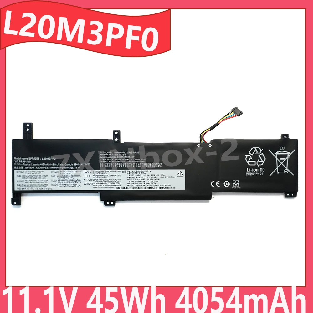 L20M3PF0 L20C3PF0 L20L3PF0 11.1V 45Wh 4054mAh OEM Laptop Battery For Lenovo IdeaPad 3 14ITL6 15ALC6 15ITL6 17ALC6 17ITL6 series