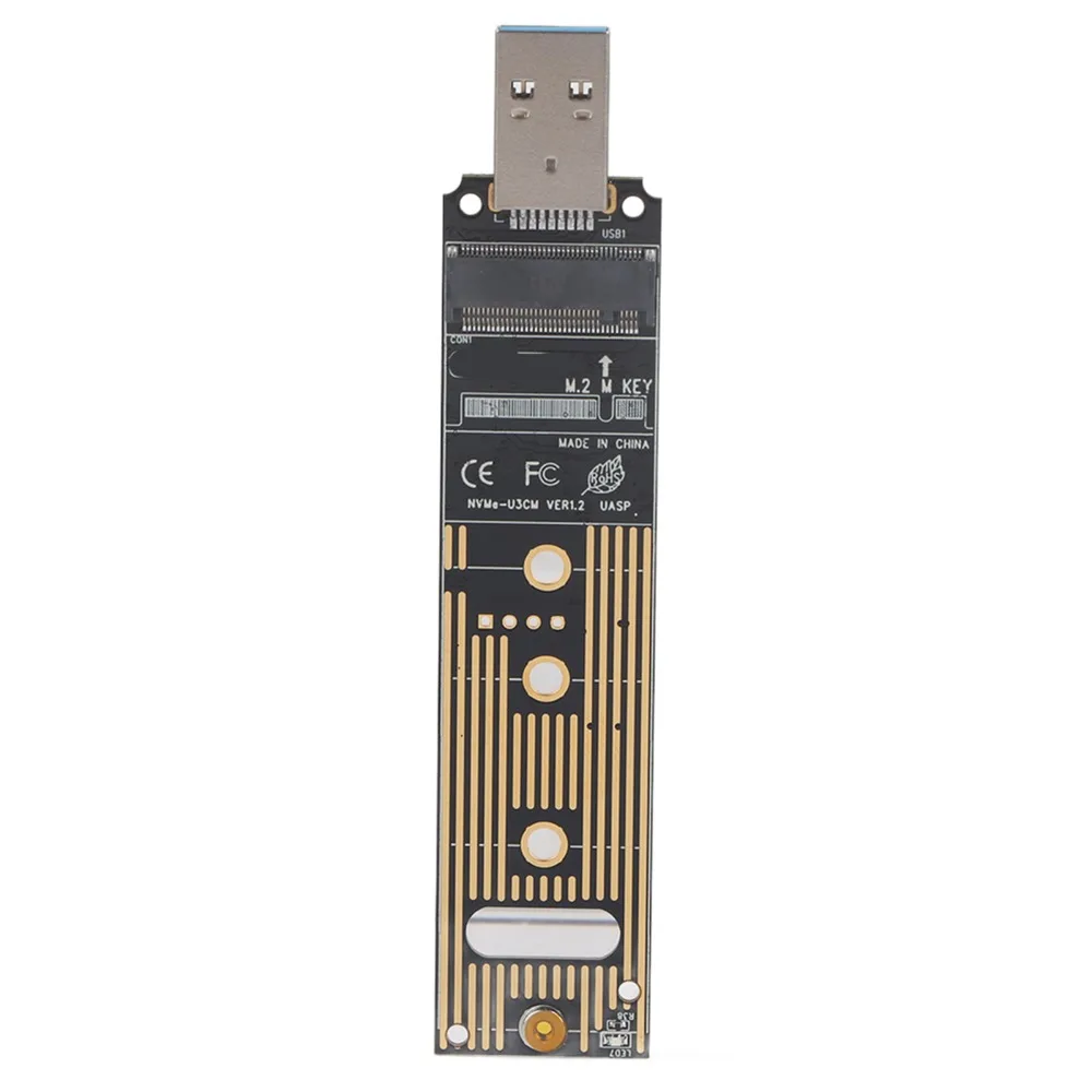 10Gbps M.2 NVME SSD To USB Adapter Board High Performance Plug and Play Hard Disk Converter Direct-Plug High Speed
