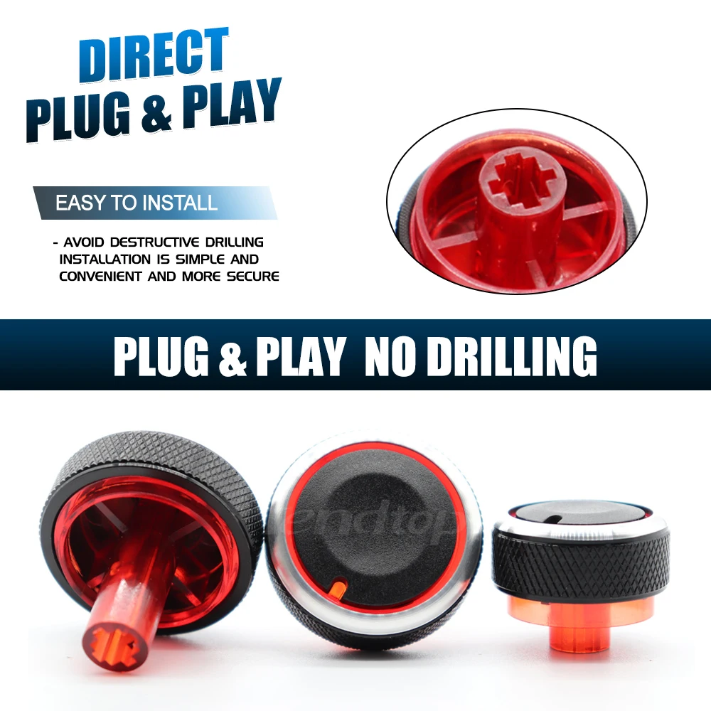 3pcs  Car Air Conditioning Turning Switch Knob AC Knob for Nissan New Sunny March Latio Almera Versa N17 K13 E12