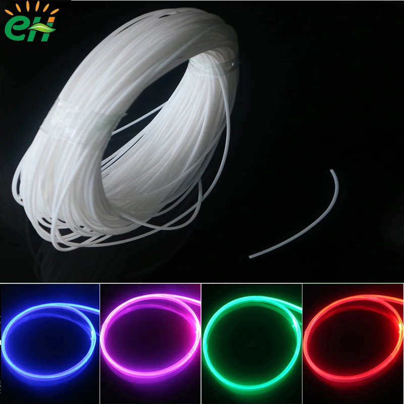 High-Grade Decorative Milky White Super Bright Light-Guiding Fibre Optic Car Ambient Light Strip Decoration