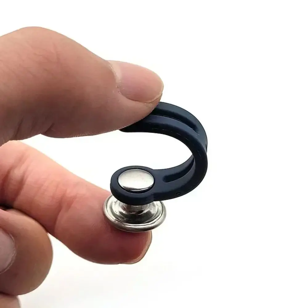 6Pcs Sewing Accessories Jeans Retractable Button Adjustable Metal Pants Extender Retractable Buckles Jeans Waist Button Unisex