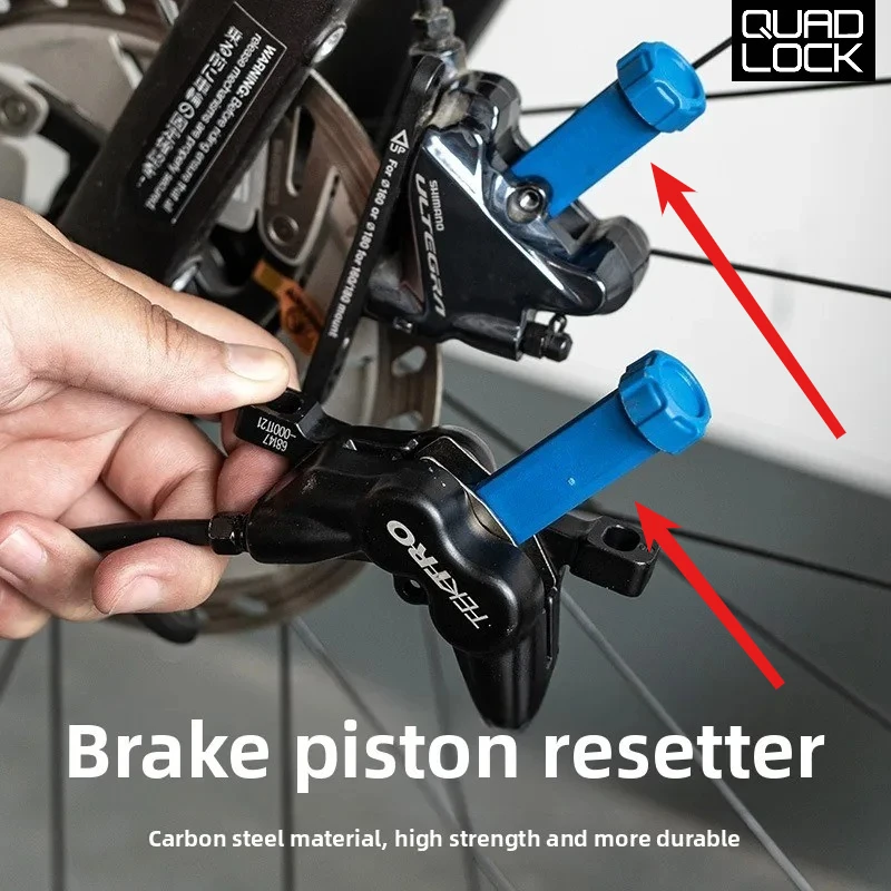 

QUAD LOCK Portable Bicycle Brake Pad Spreader Tool 360° Rotatable Bike Oil Disc Piston Reset Hydraulic Brake Caliper Cycing