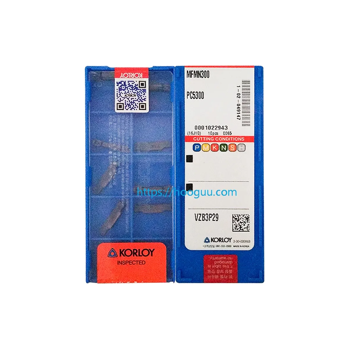 Korloy Original MFMN MFMN300 NC3120 MFMN300 PC5300 Grooving Insert