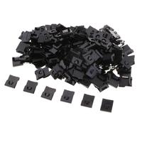 200 Pcs Black Photo Frame S Hangers Plastic Picture Frame Hanging Hooks for Photo Paintings Art Crafts Display Supplies Hardware