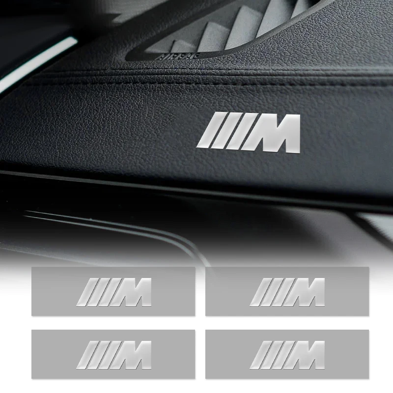 Pegatina personalizada de Metal con logotipo 3D para coche, pegatinas impermeables con letras para BMW E46, E90, E60, F10, E39, F30, E36, F20, E87,