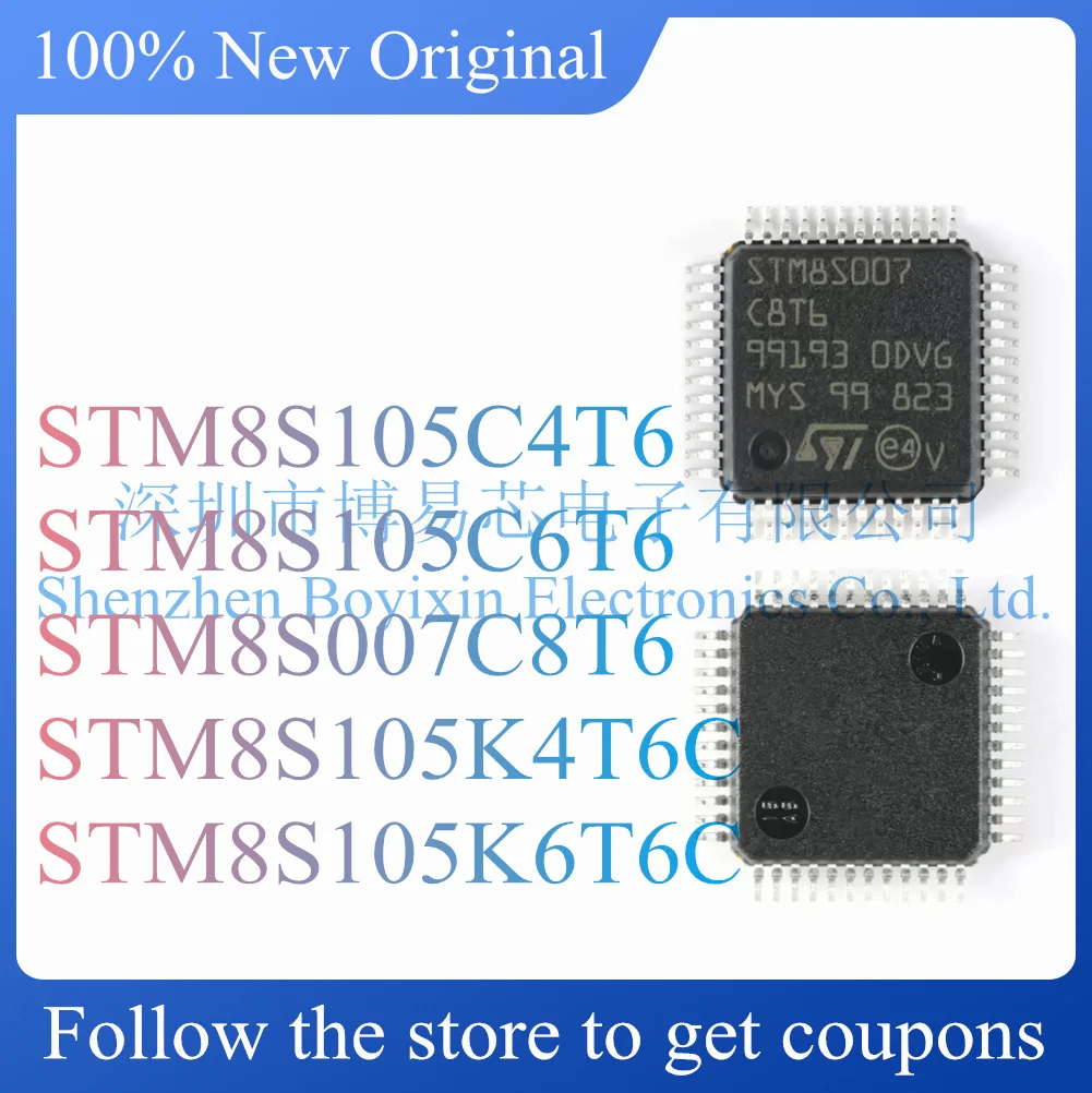 NEW STM8S105C4T6 STM8S105C6T6 STM8S007C8T6 STM8S105K4T6C STM8S105K6T6C Original Product