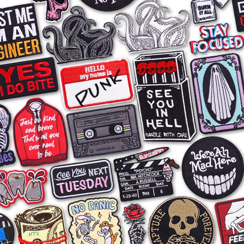 Утюг-радио-в-стиле-панк-для-одежды-термоклеевые-нашивки-для-одежды-сочетания-осьминога-вышитая-пришивная-нашивка-декор-шляпы