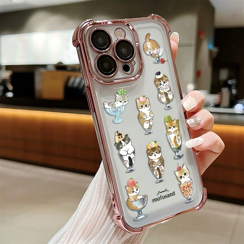 Cute Mofusand cat Plating Phone Case For iPhone 17 16e 16 15 14 13 12 11 Pro Max X XR XSMax 7 8 Mini Air Plus Anti-Fall Airabag - AliExpress 202192403 Cute Mofusand cat Plating Phone Case For iPhone 17 16e 16 15 14 13 12 11 Pro Max X XR XSMax 7 8 Mini Air Plus Anti-Fall Airabag - AliExpress 202192403