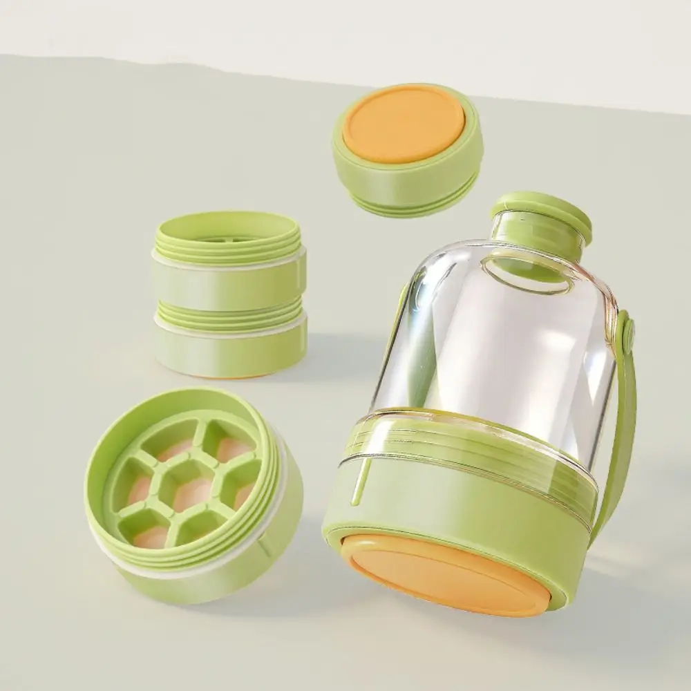 

Easy To Clean 2 in 1 Ice Cube Water Bottle Silicone Reusable Ice Cube Molds Detachable 7 Grids Ice Mould Tray Summer