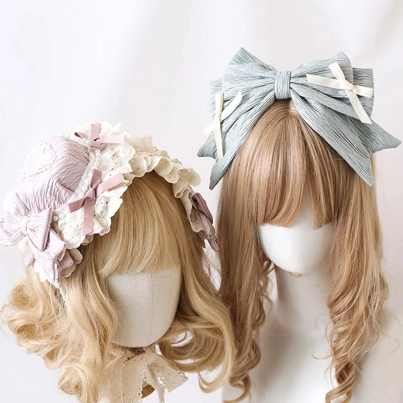 

Оригинальная заколка для волос в стиле Лолиты и аксессуар, сделанный в стиле Petit DOLL, бант-бабочка с цилиндром