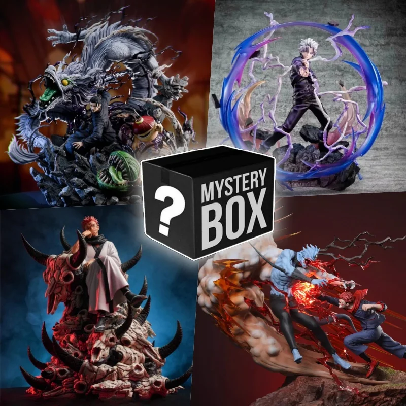 Jujutsu Kaisen Mystery Box 30cm Anime Mystery Figuren Überraschung sbox Okkotsu Yuta Yuji Gojo Satori Megumi Glück Blind Box Kind Geschenk